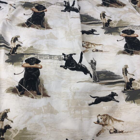 Vintage Morgan Creek Men's Shirt XL Short Sleeve AOP Duck Hunting Retriever - Picture 10 of 10